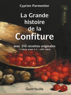cover image of La grande histoire de la confiture